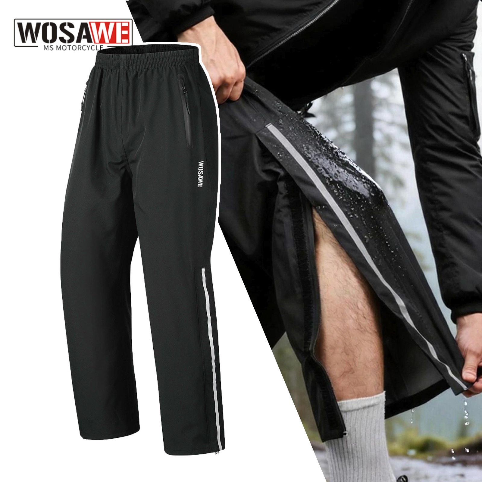WOSAWE Rain Pants Windproof Me - Fishing Pants Waterproof review and price