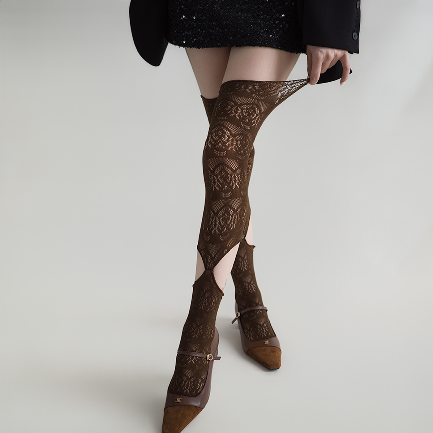Women's Lace Hollow Over Knee  - Fishing Socks review and price